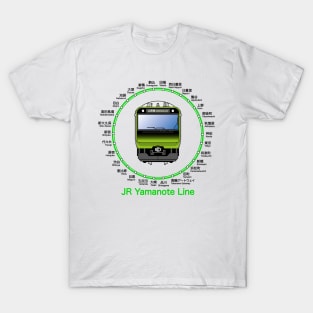 JR Yamanote Line Train and Stations T-Shirt